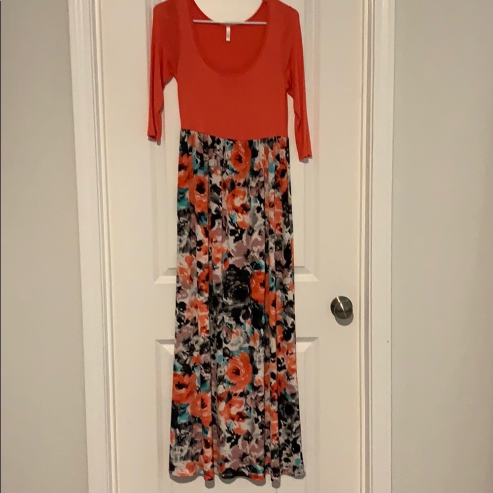 Pink Blush Floral Maternity Dress